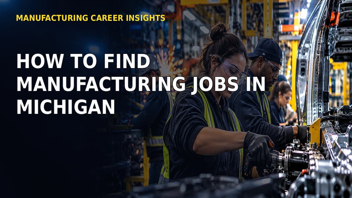 How to Find Manufacturing Jobs in Michigan