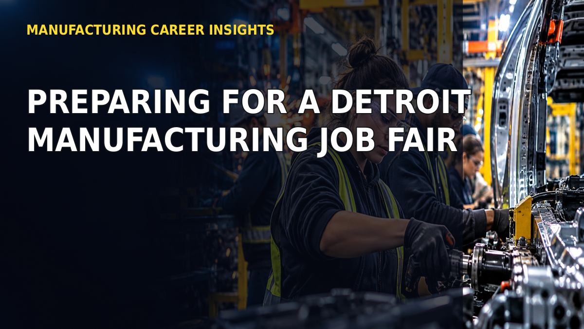Preparing for a Detroit Manufacturing Job Fair
