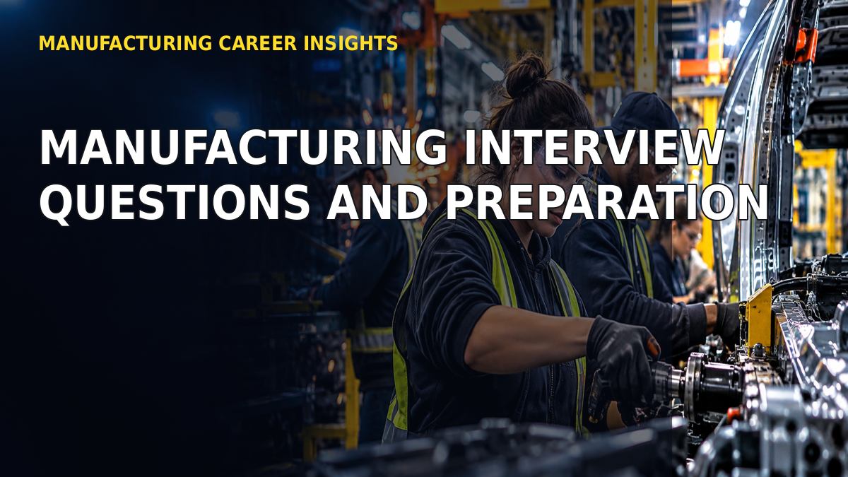 Manufacturing Interview Questions and Preparation