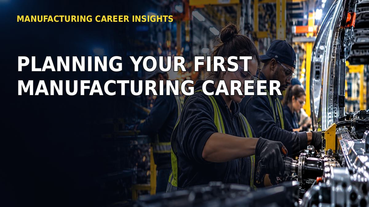 Planning Your First Manufacturing Career