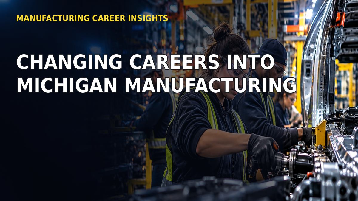 Changing Careers into Michigan Manufacturing