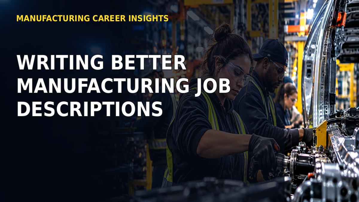 Writing Better Manufacturing Job Descriptions