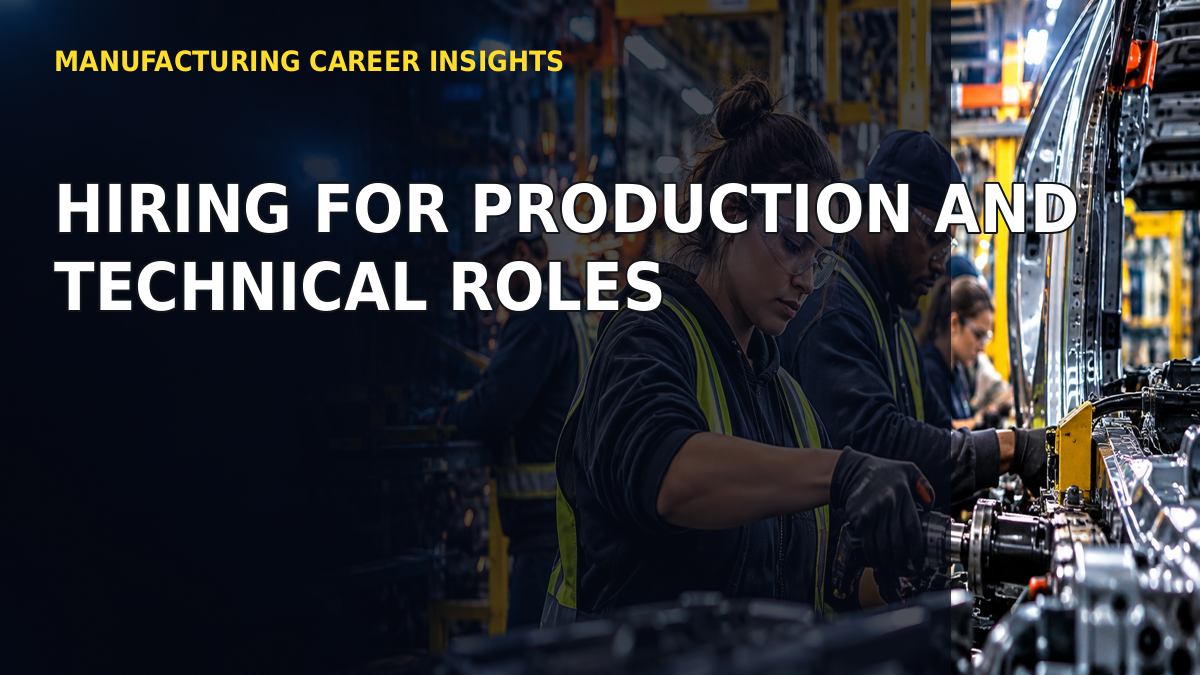 Hiring for Production and Technical Roles