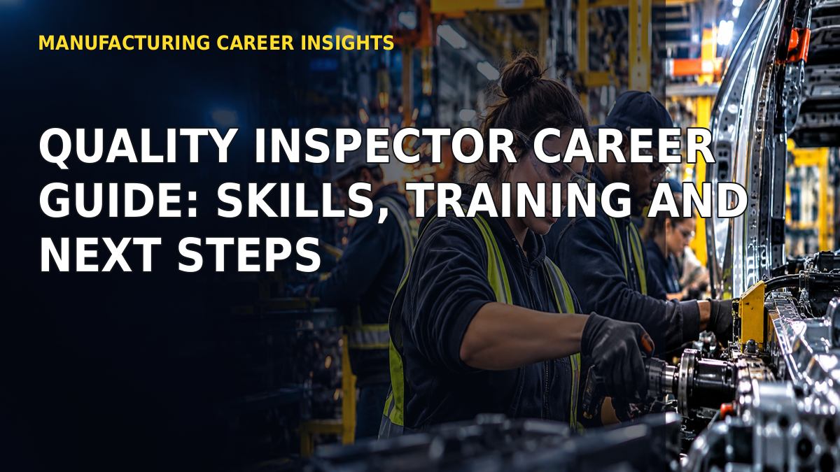 Quality Inspector Career Guide: Skills, Training and Next Steps