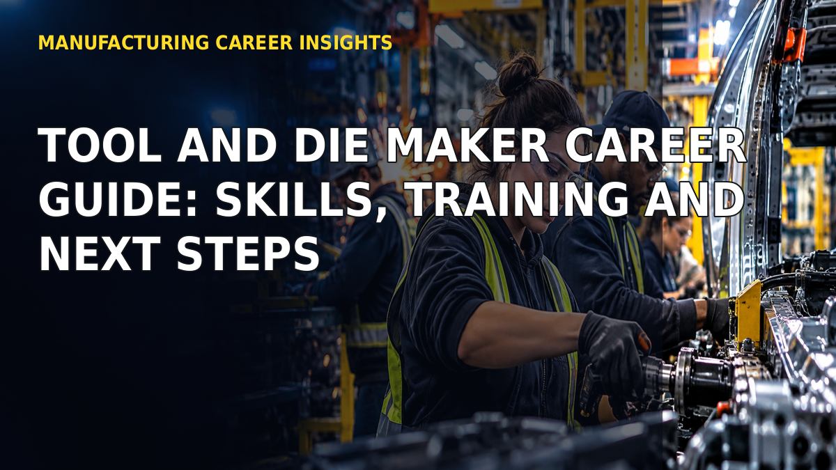 Tool and Die Maker Career Guide: Skills, Training and Next Steps