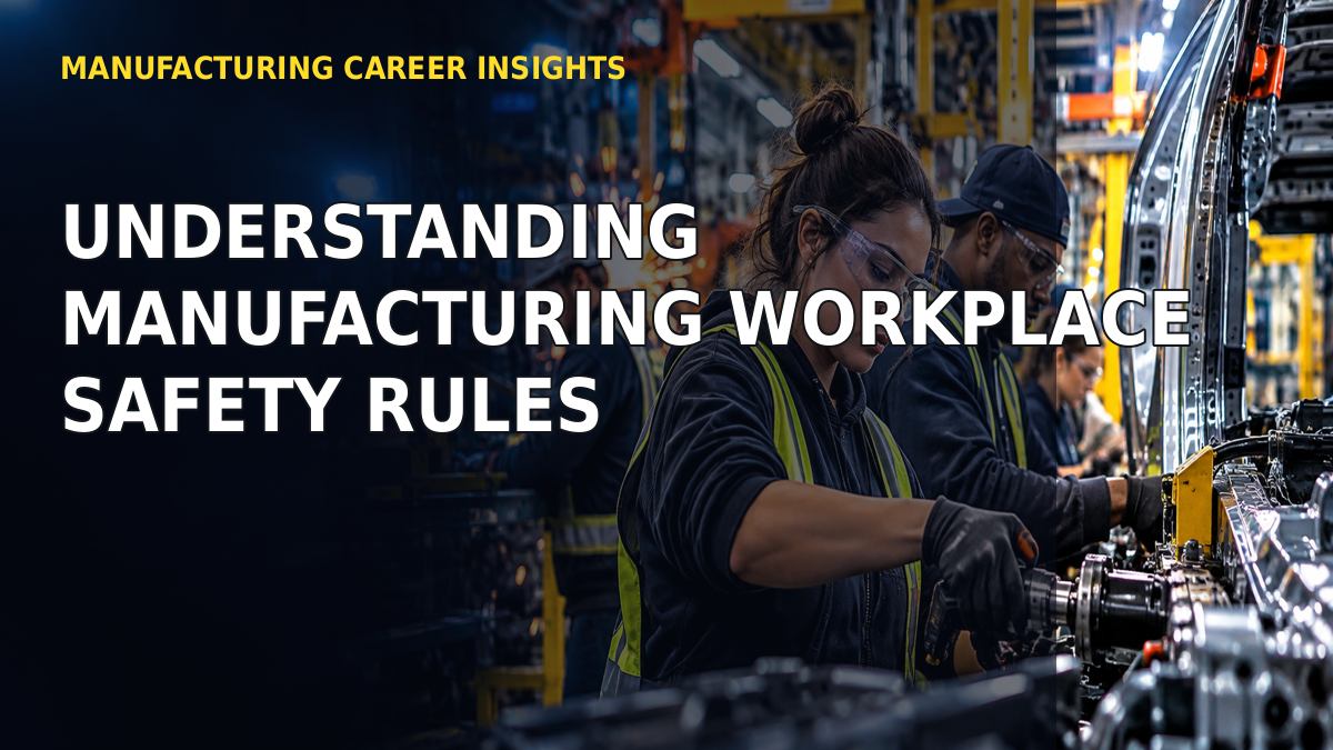 Understanding Manufacturing Workplace Safety Rules