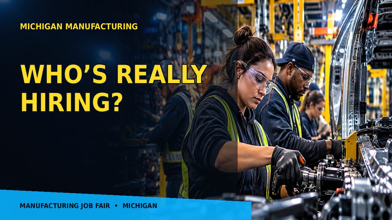 Manufacturing jobs and career opportunities in Mount Pleasant - promotional illustration