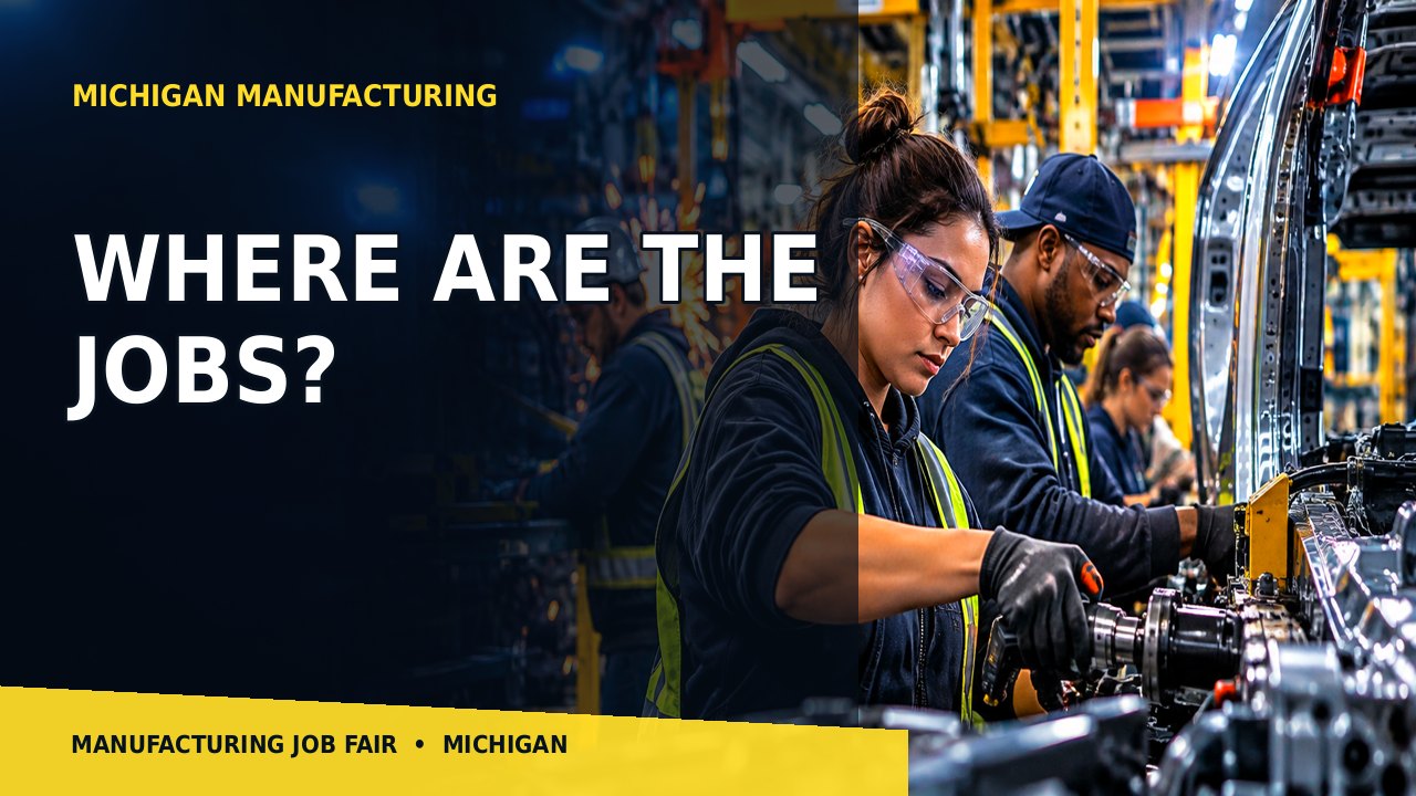 Manufacturing jobs and career opportunities in Ferndale - promotional illustration
